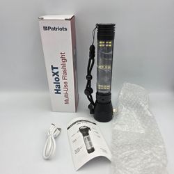 4Patriots HaloXT Rechargeable LED Flashlight Solar Powered Charger Multi-Use New
