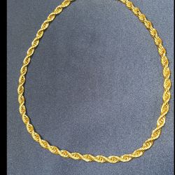 Restocked! $70 Rope Chain 18k Gold Plated 