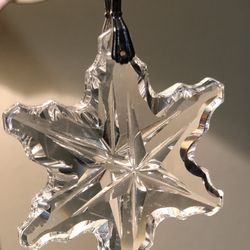 Crystal Snowflake Pendant (2.5”) On 24” Chain 