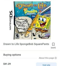 Drawn To Life SpongeBob - Nintendo Ds/3Ds
