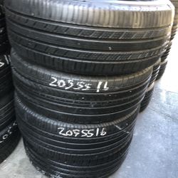 Size 205/55R16 Set Of Four Tires Brand Michelin