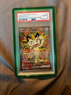 PSA 10 Meowth ex 121 Perfect Order