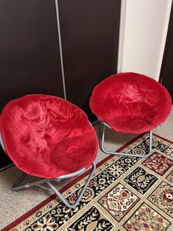 A Pair Of Chairs, Adult, Red, 22"D x 32"W x 29"H