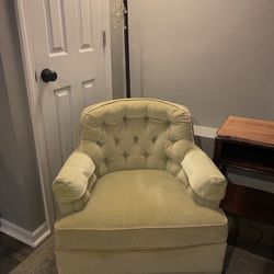 MCM Velvet Chair