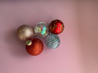 Hand decorated Christmas ornaments