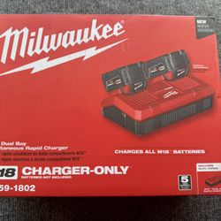 Milwaukee M18 Dual Simultaneous Rapid Charger CHARGER ONLY
