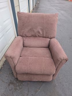 Brown Fabric Recliner Chair