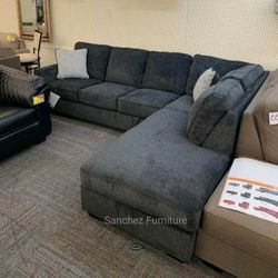 Altari Slate RAF/LAF Sectional Couch Same Day Delivery
