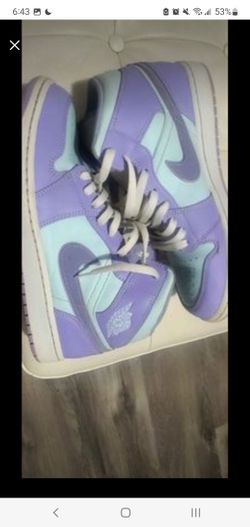 Jordan 1 Mid Purple Aqua