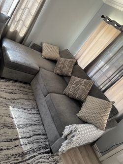 Bobs Furniture L shape couch