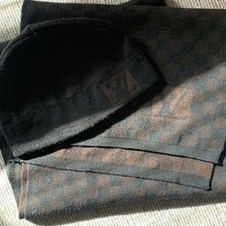 Authentic Damier Louis Vuitton Wool Scarf And Hat 