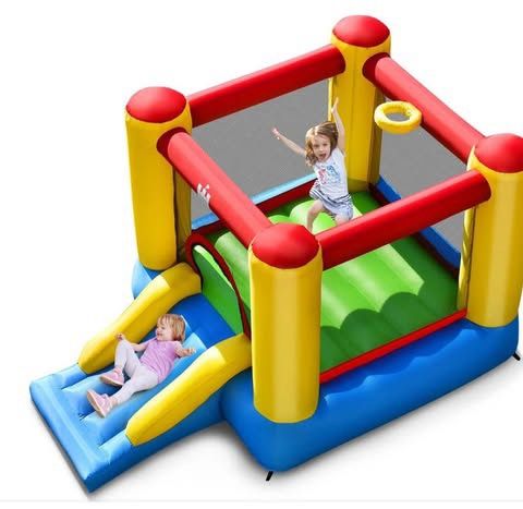 New Inflatable Bouncer Kids Slide Bounce House for Indoor Outdoor (Blower NOT Included)