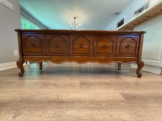 Vintage Bassett Wood Console Cabinet