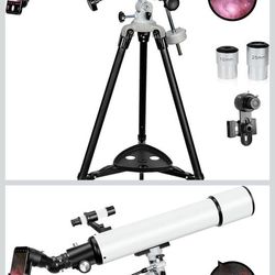 90mm Aperture 700mm High Powered Telescope for Beginners