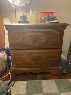 Wooden Bedside Table
