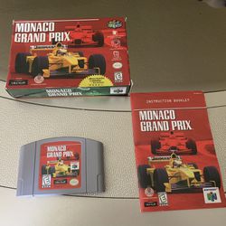Monaco Grand Prix CIB For The Nintendo 64