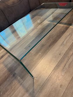 Glass coffee table
