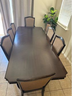 Table and 8 chairs