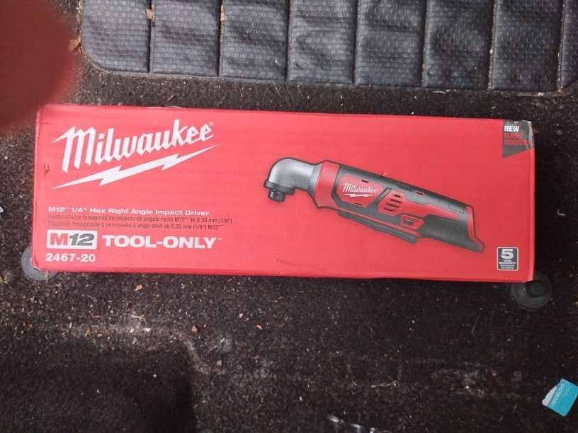 Milwaukee M12 1/4" Hex Right Angle Impact Driver