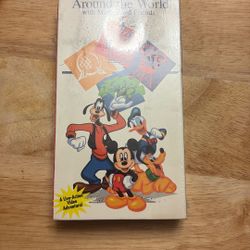 VINTAGE 90s Disney Around The World W Mickey And Friends VHS