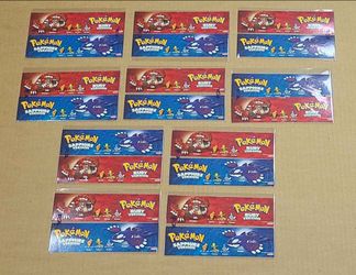 9× Pokemon Sapphire Ruby Version Bookmark Nintendo Game Boy Advance GBA Promo