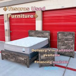 Gray queen size bedroom set