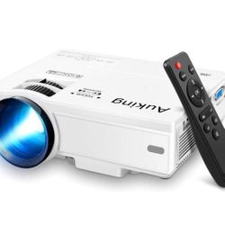 Mini Projector, 2023 Upgraded, Full HD 1080P Home Theater Video Projector, Compatible with HDMI/USB/VGA/AV/Smartphone/TV Box/Laptop