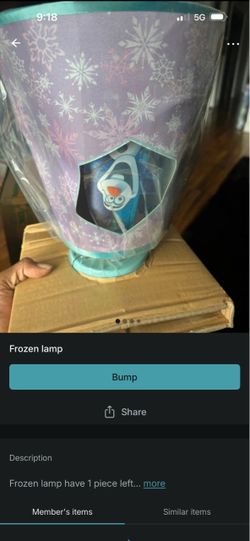 Disney Frozen Olaf Decorative Lamp