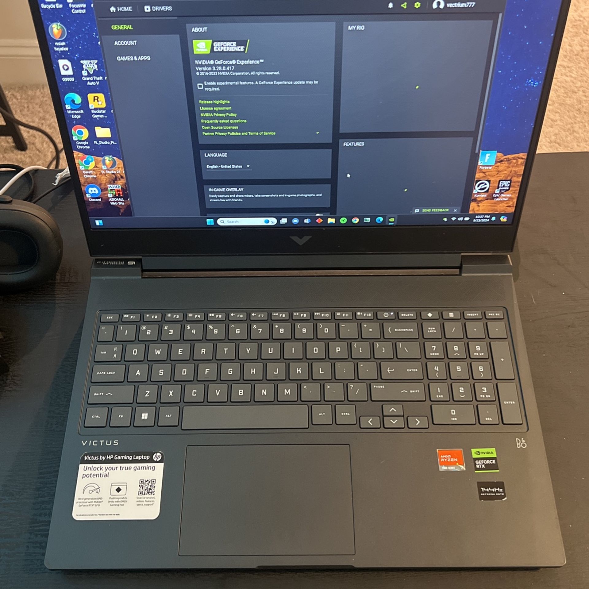 Victus Gaming Computer With NVIDIA GeForce Rtx 3050 6Gb And Ryzen 7 780HS 144hz