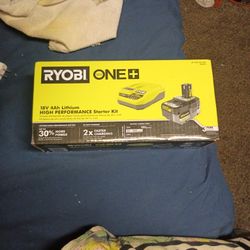 Ryobi 18 VAh Lithium Starter Kit 