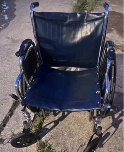 Standard Manual Wheelchair with Chrome Frame
