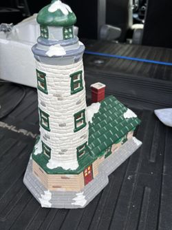 Vintage Snow village Lighthouse