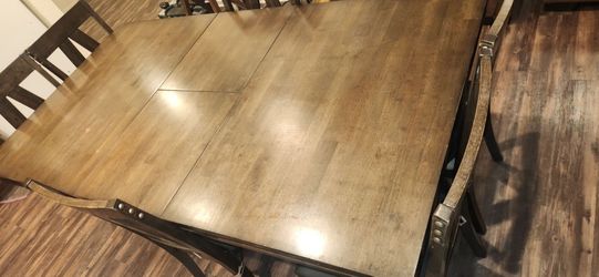7 piece dining set. 78×42 inch