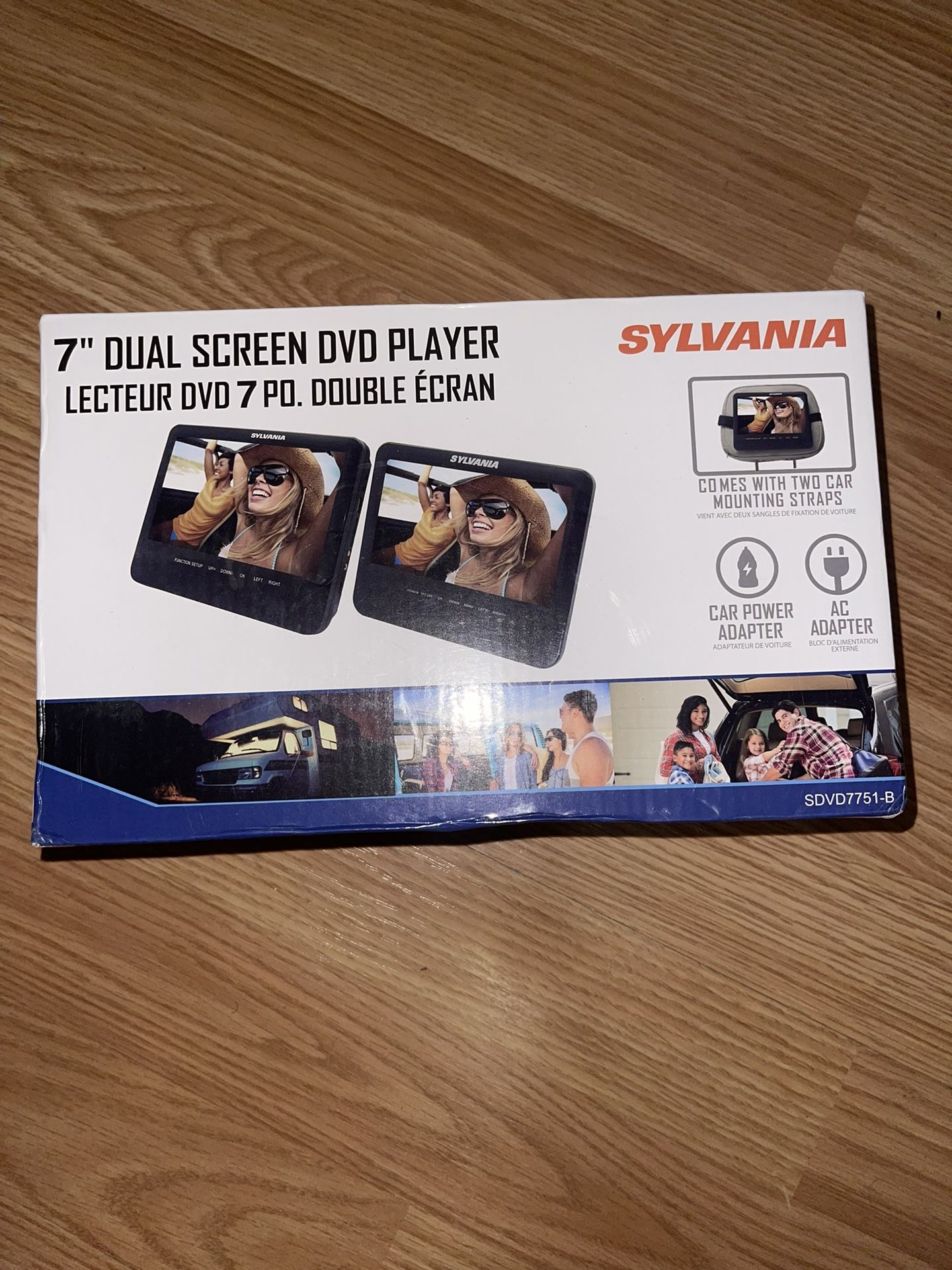 Sylvania 7" Dual Screen Portable DVD Player