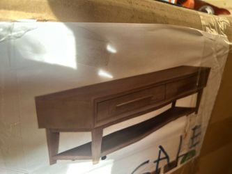 Living room table still in box