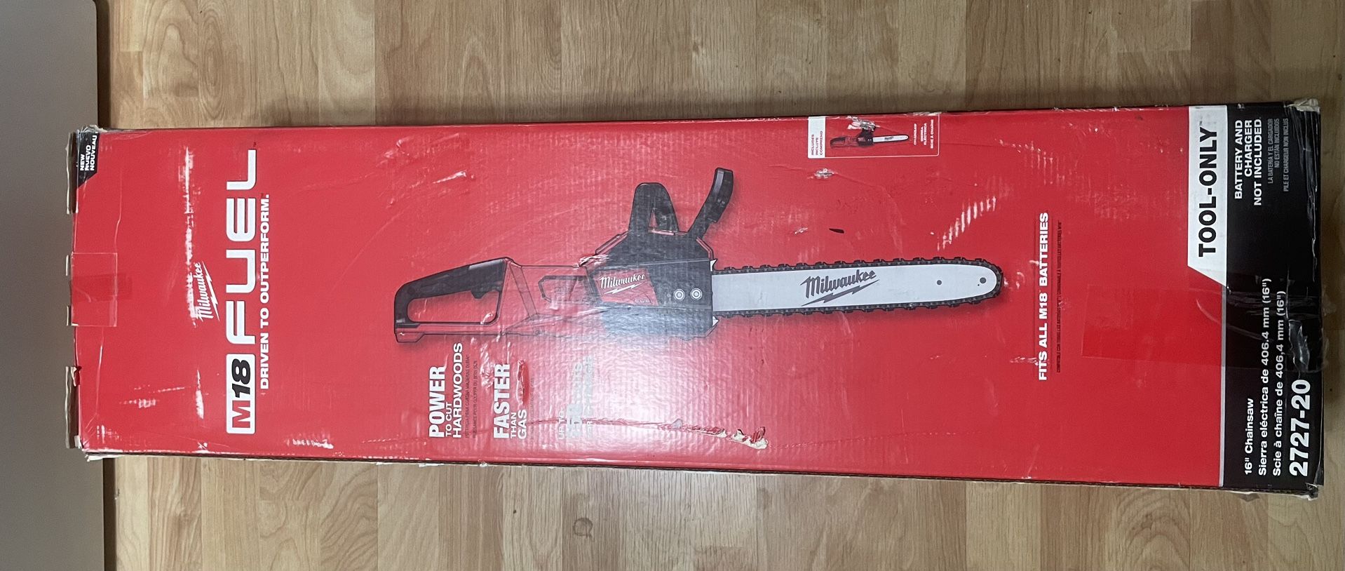 Milwaukee M18 16” Chainsaw + Quart Of Echo Oil.