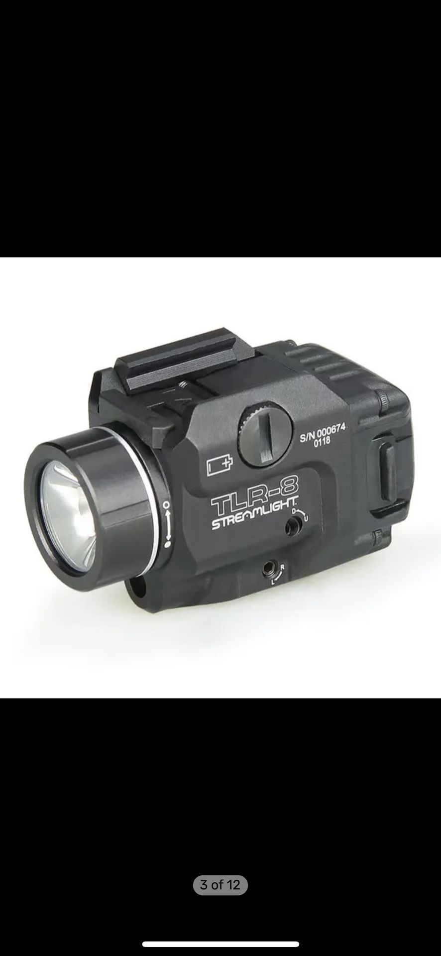Tactical Red Laser Sight – TLR-8 Style Light Combo (Rechargeable, Compact)