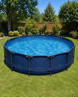 TINSUN 10’ x 30” Above Ground Metal Frame Pool – Looks Like New