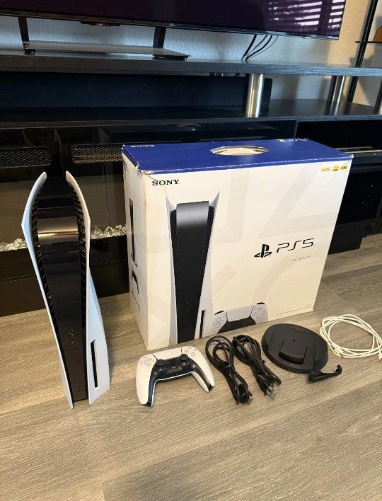 Sony PlayStation 5 Disc Edition PS5 New Working
Console, Controller, Headset