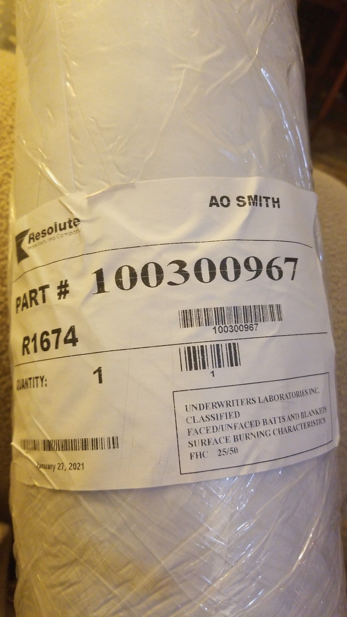 AO Smith WATER HEATER INSULATION KIT