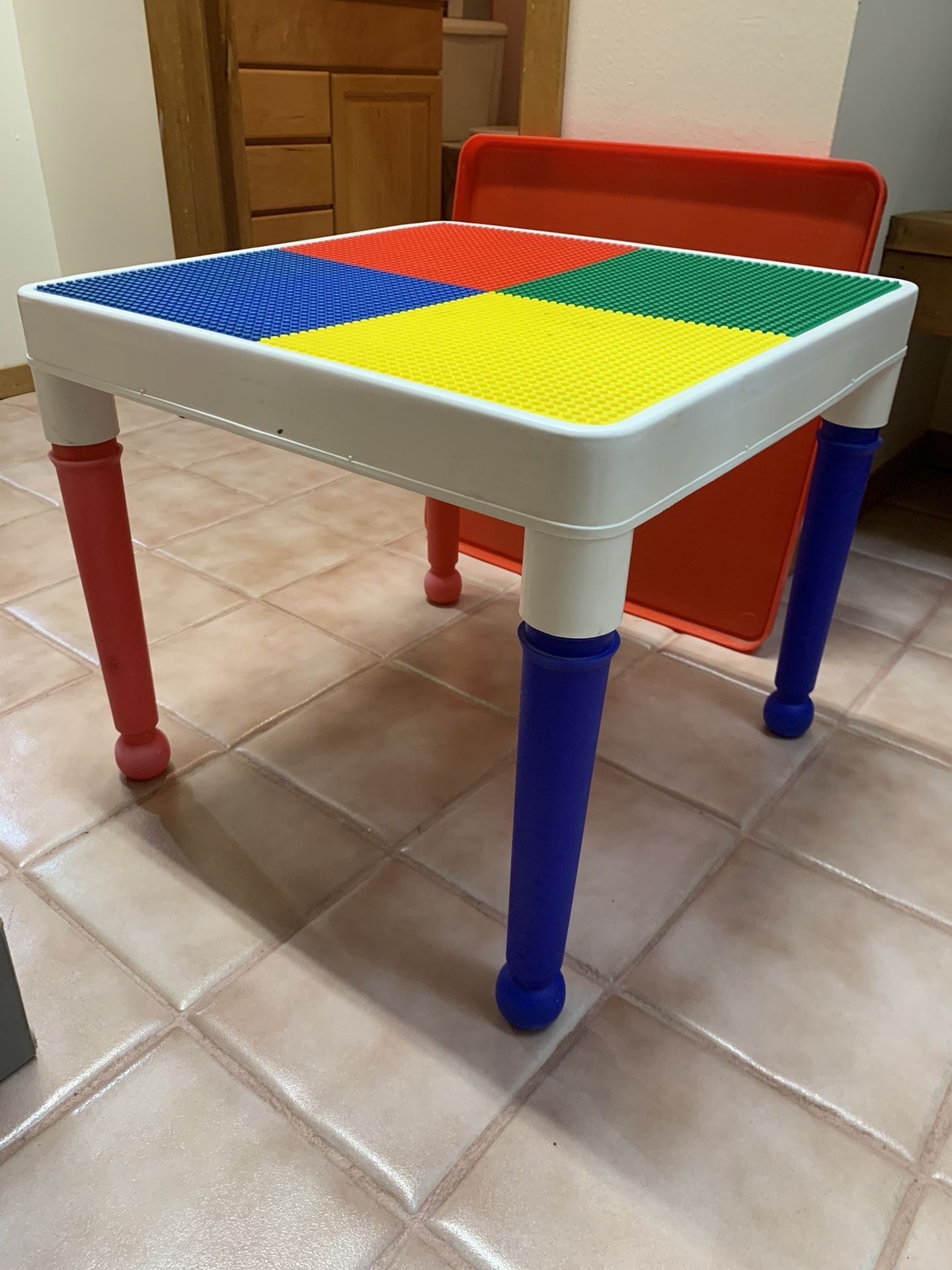 Vintage Tot Tutor Lego Table 20” X 20”