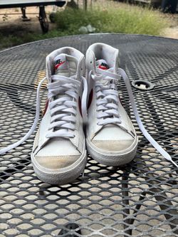 Red white nike blazers