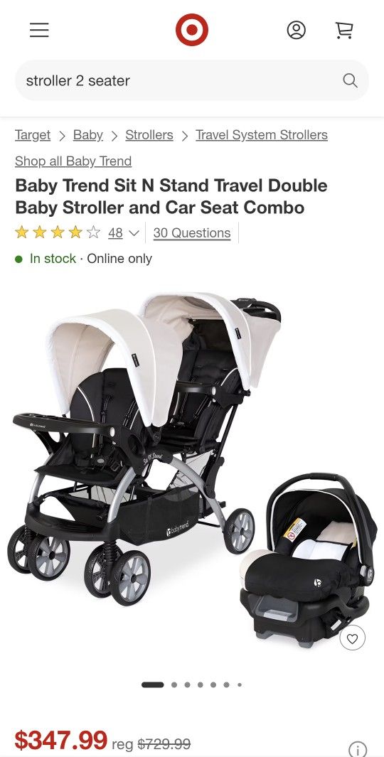 2 Seater Stroller 