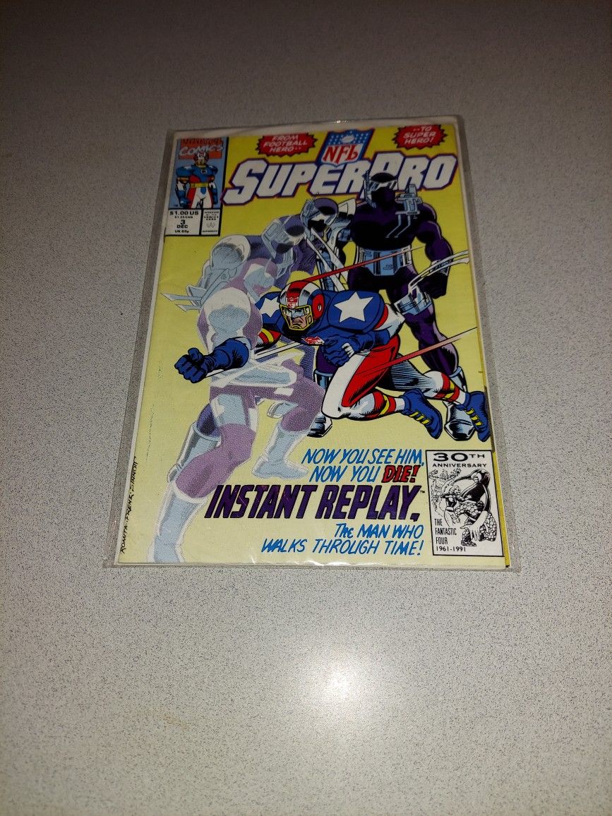 1991 SUPER PRO #3 COMIC BAGGED AND BOARDED