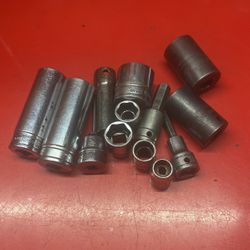 Snap On Tools Mix Standard 3/8 $10 Each Or Take All For $95