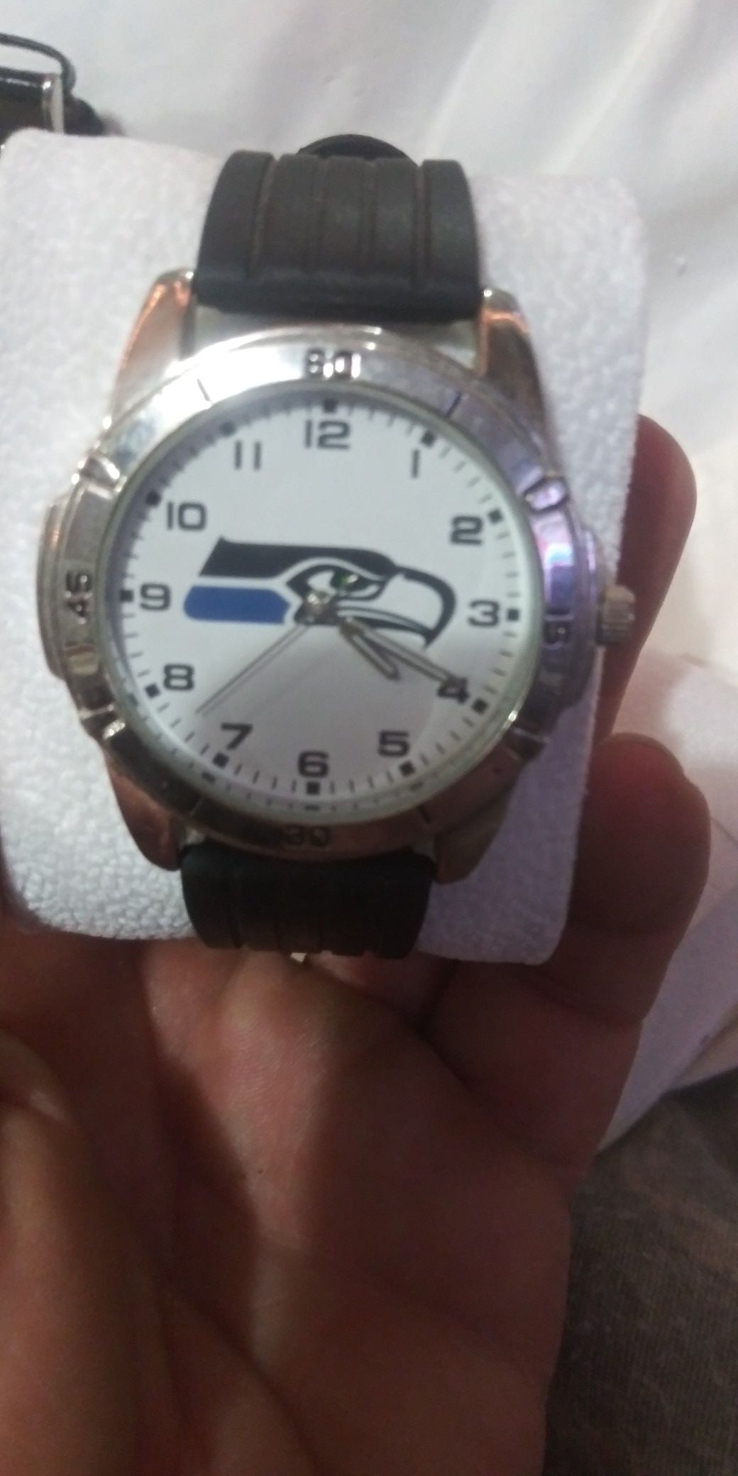 Seahawks mans watch
