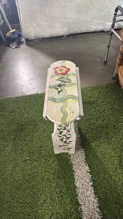 Hand painted end table