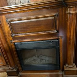 Walnut Electric Fireplace
