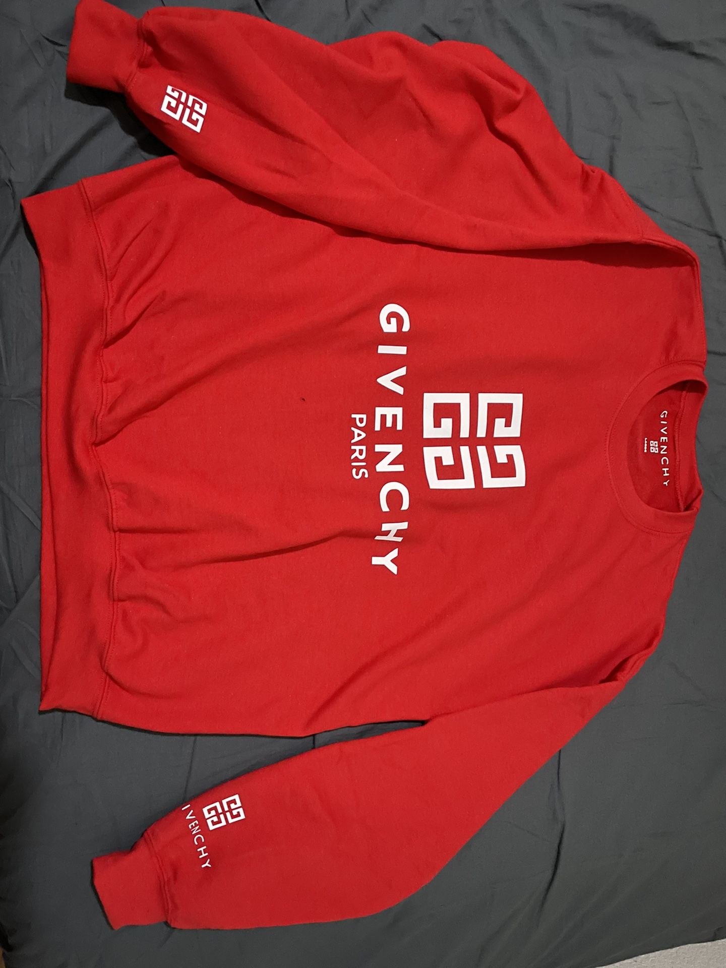 Red Givenchy Sweatshirt Large