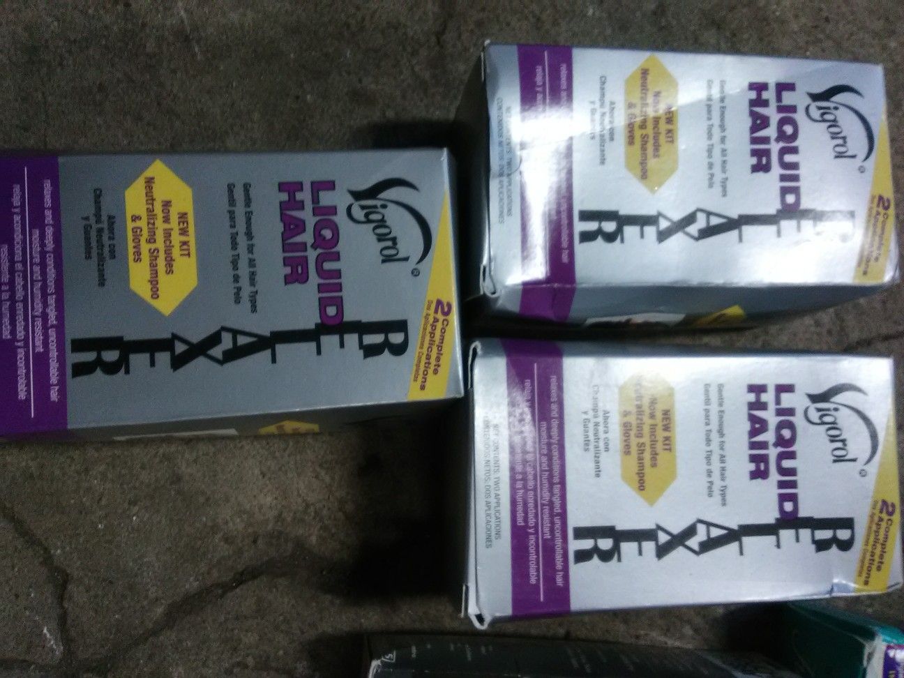 4--VIGORAL. LIQUID HAIR RELAXER--- -STORE Closing Sale